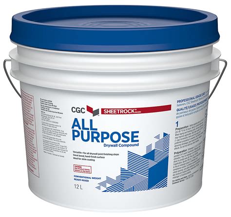 May also be used for covering fasteners and USG Sheetrock Brand Corner Bead and Trim, skim coating drywall surfaces, and hand-applying simple textures. . Home depot drywall